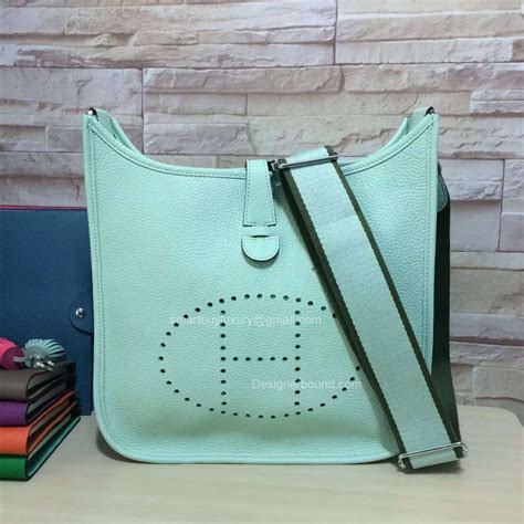 replica hermes evelyn iii gm bag in green color|authentic hermes bags.